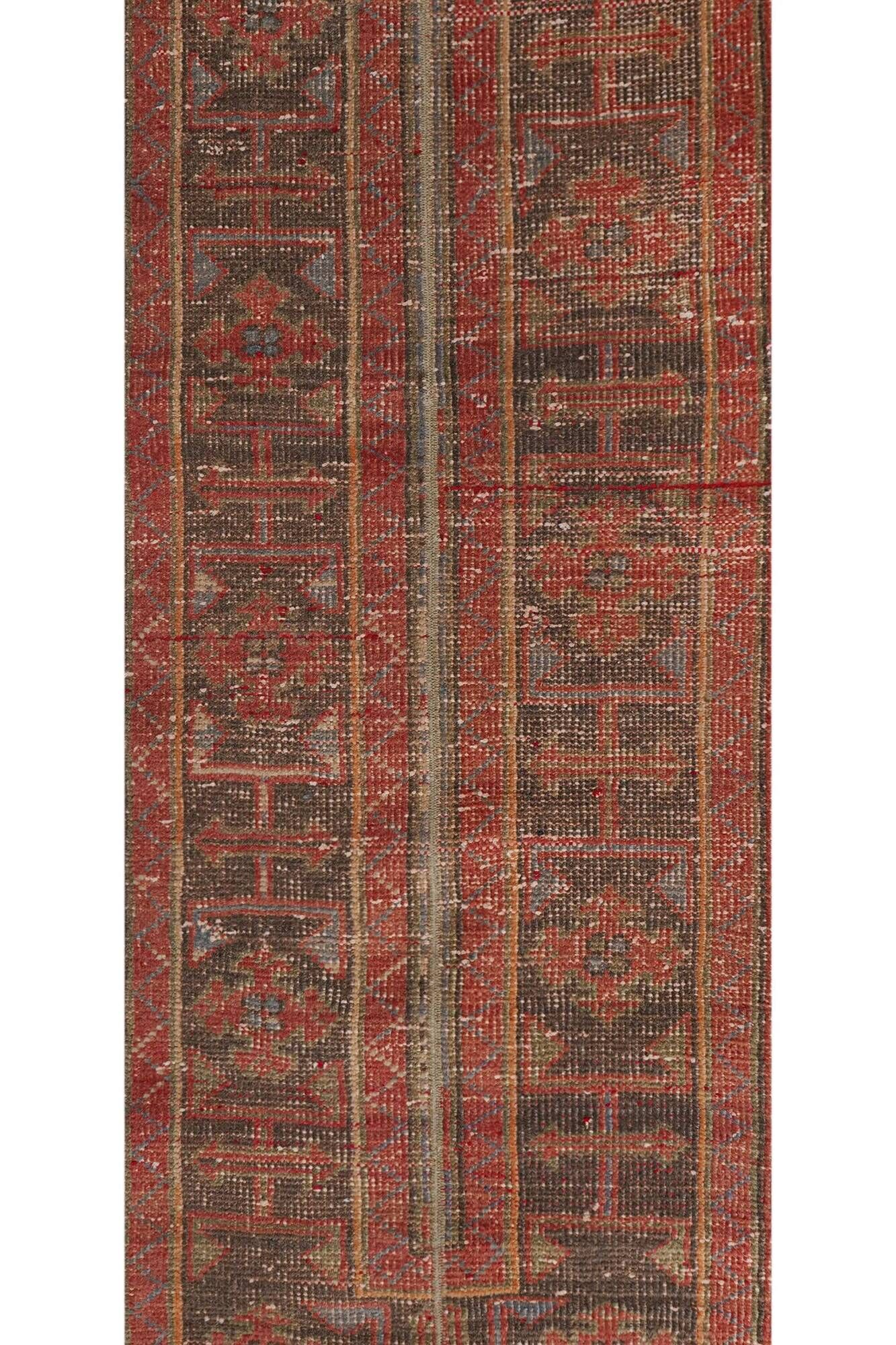 Vintage Turkish hallway rug 56x686 cm
