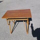 Rattan and vintage bamboo desk