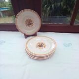 6 Creil Montereau dessert plates