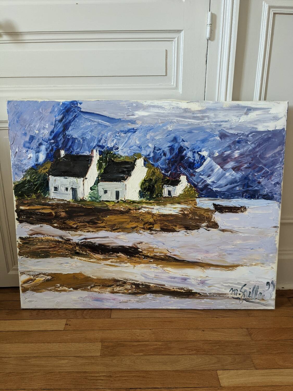 Painting painted with a knife