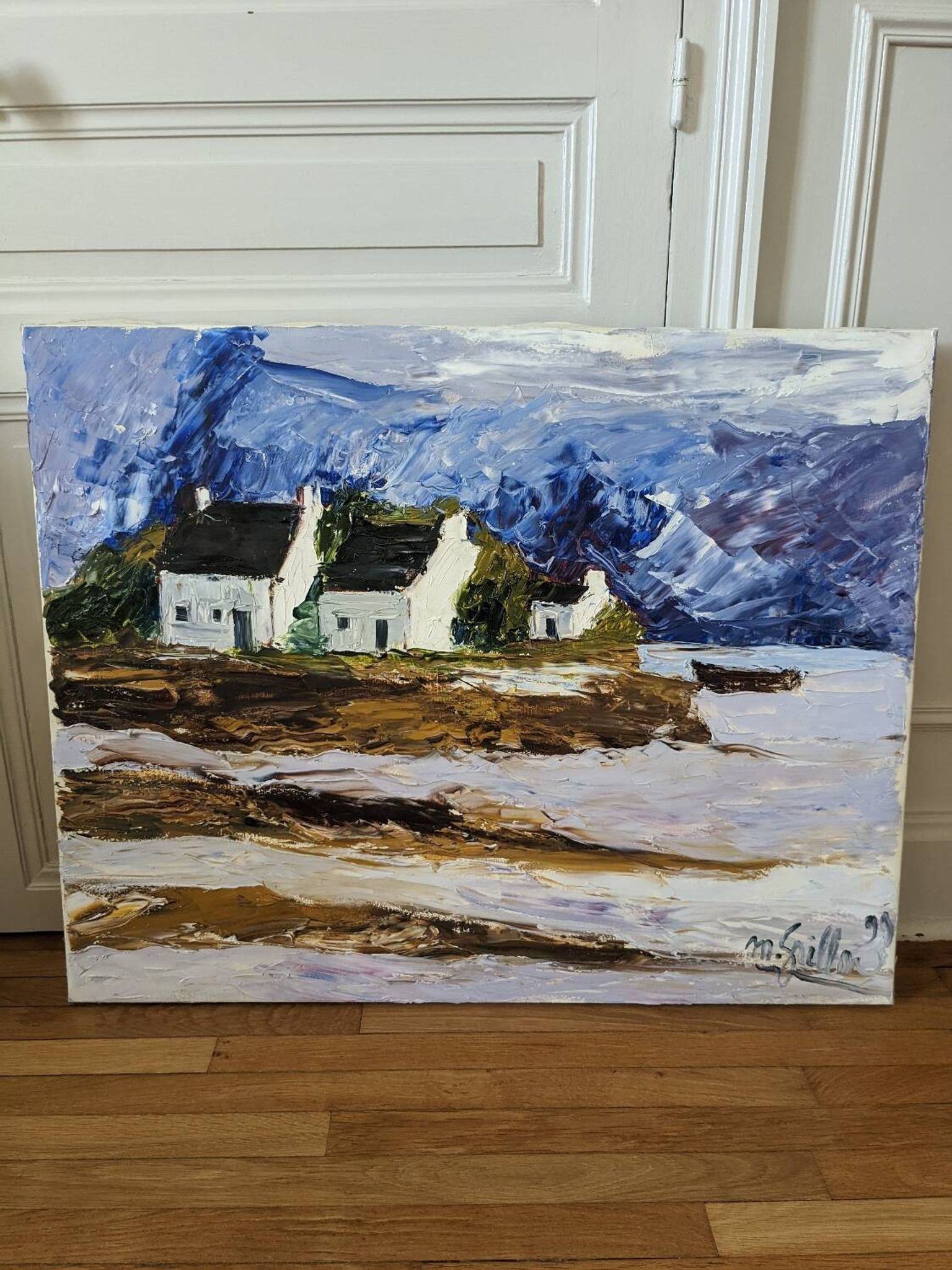 Painting painted with a knife