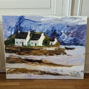 Painting painted with a knife