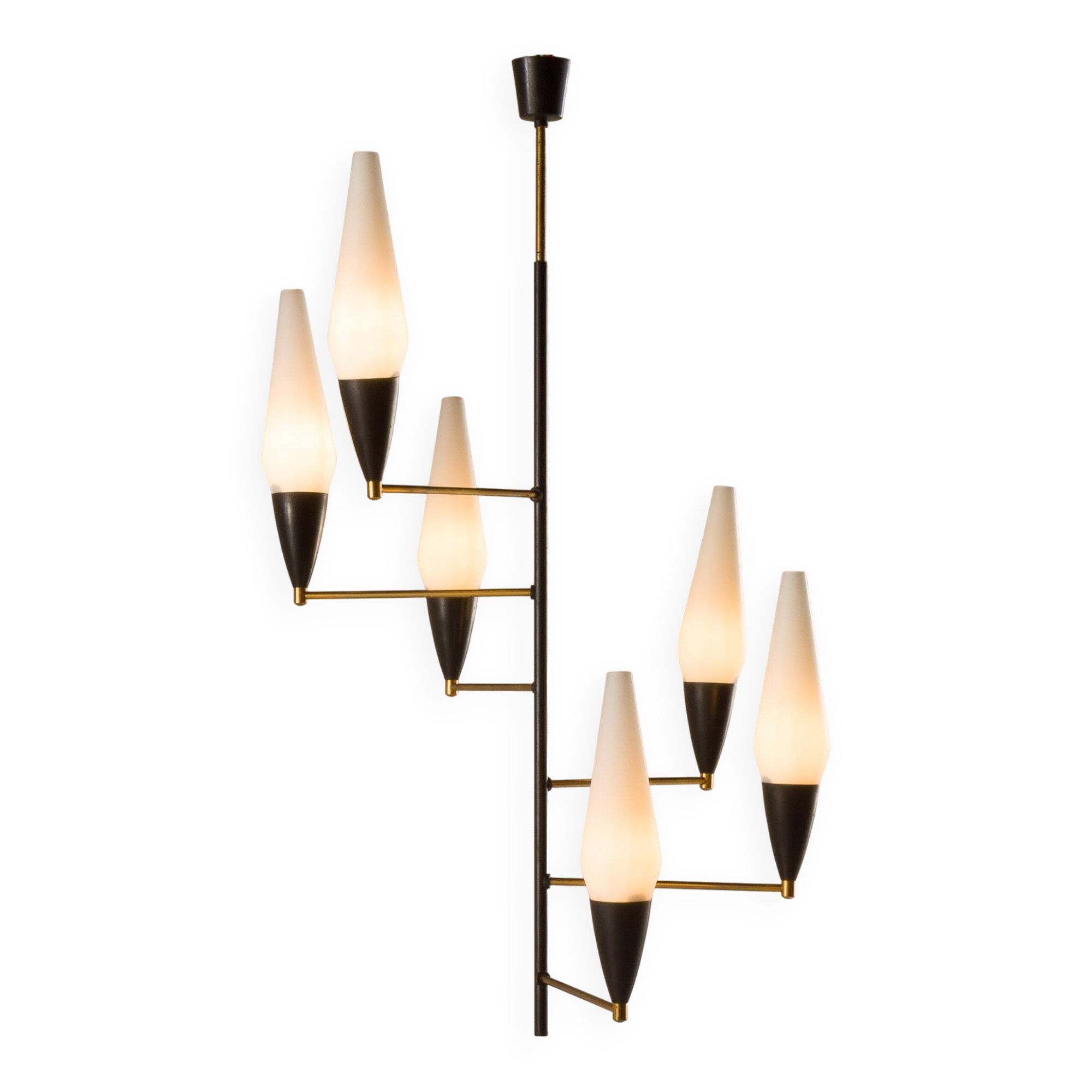 Lustre italien de style Stilnovo, années 1960