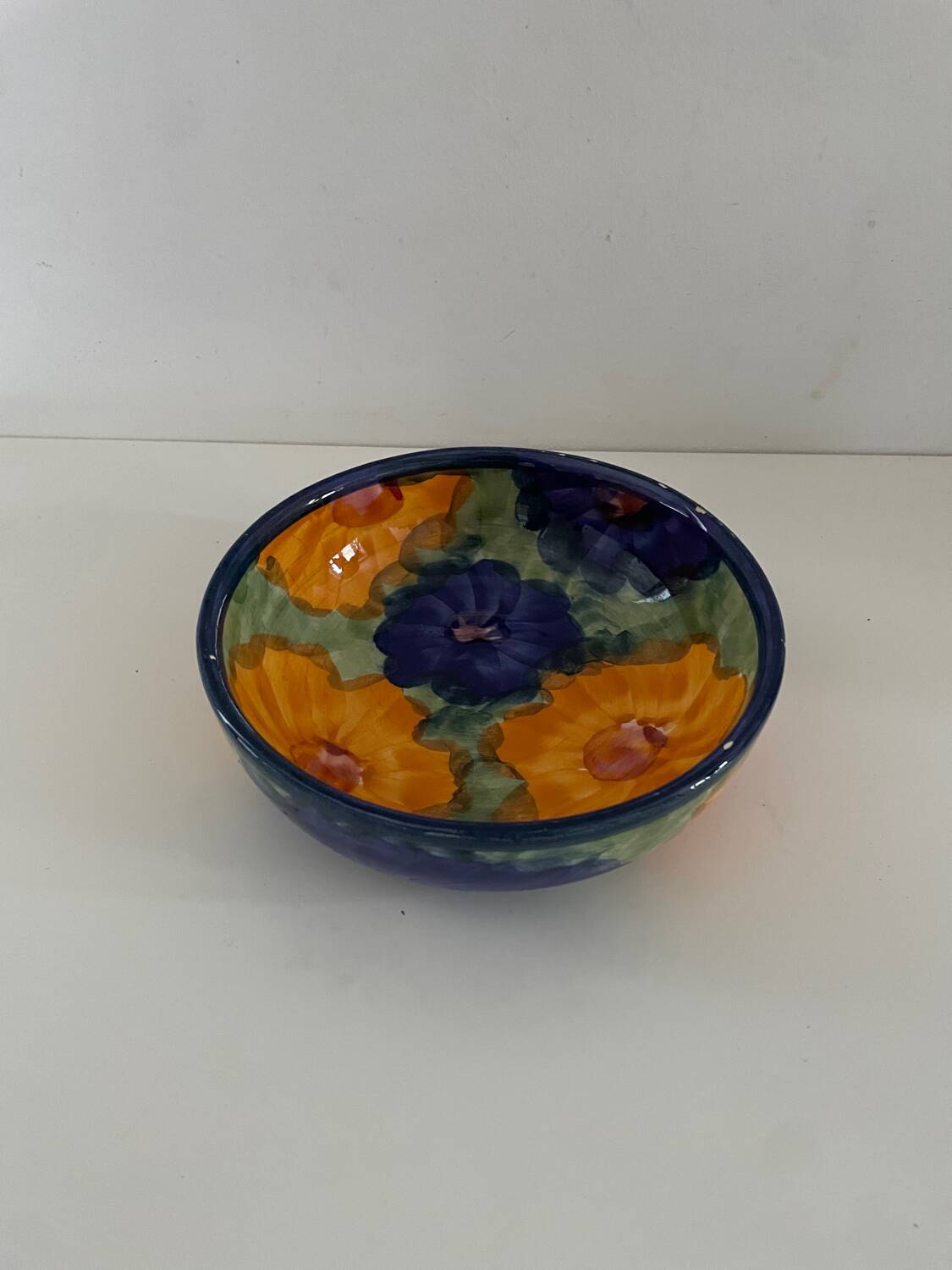 Vintage floral pattern bowl