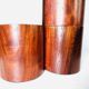 Sculptural Dome Table Lamp In Cylindrical Rosewood, Brasil Circa 1960