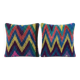 Set of 2 vintage kilim cushion covers 48x51 cm