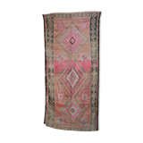 Moroccan pink carpet 146 x 322 cm