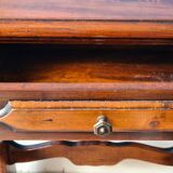 Solid wood console.