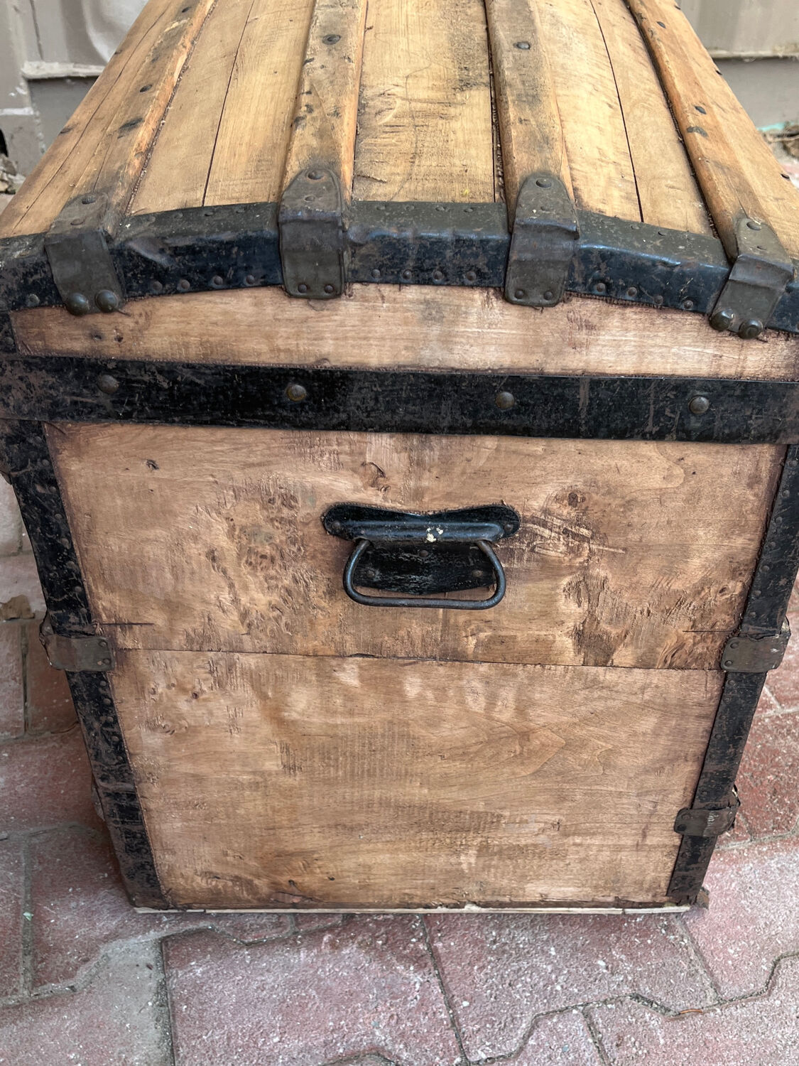 Old travel trunk