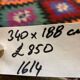 Turkish kilim rug 340x188 cm wool