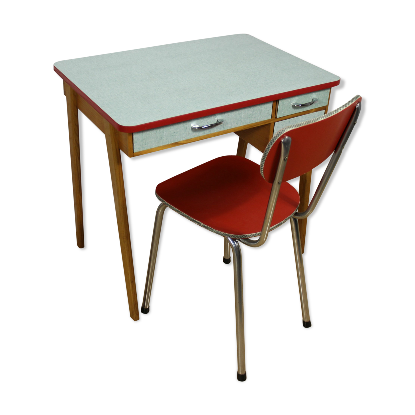 Bureau formica et sa chaise