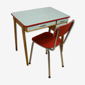 Formica desk and chair