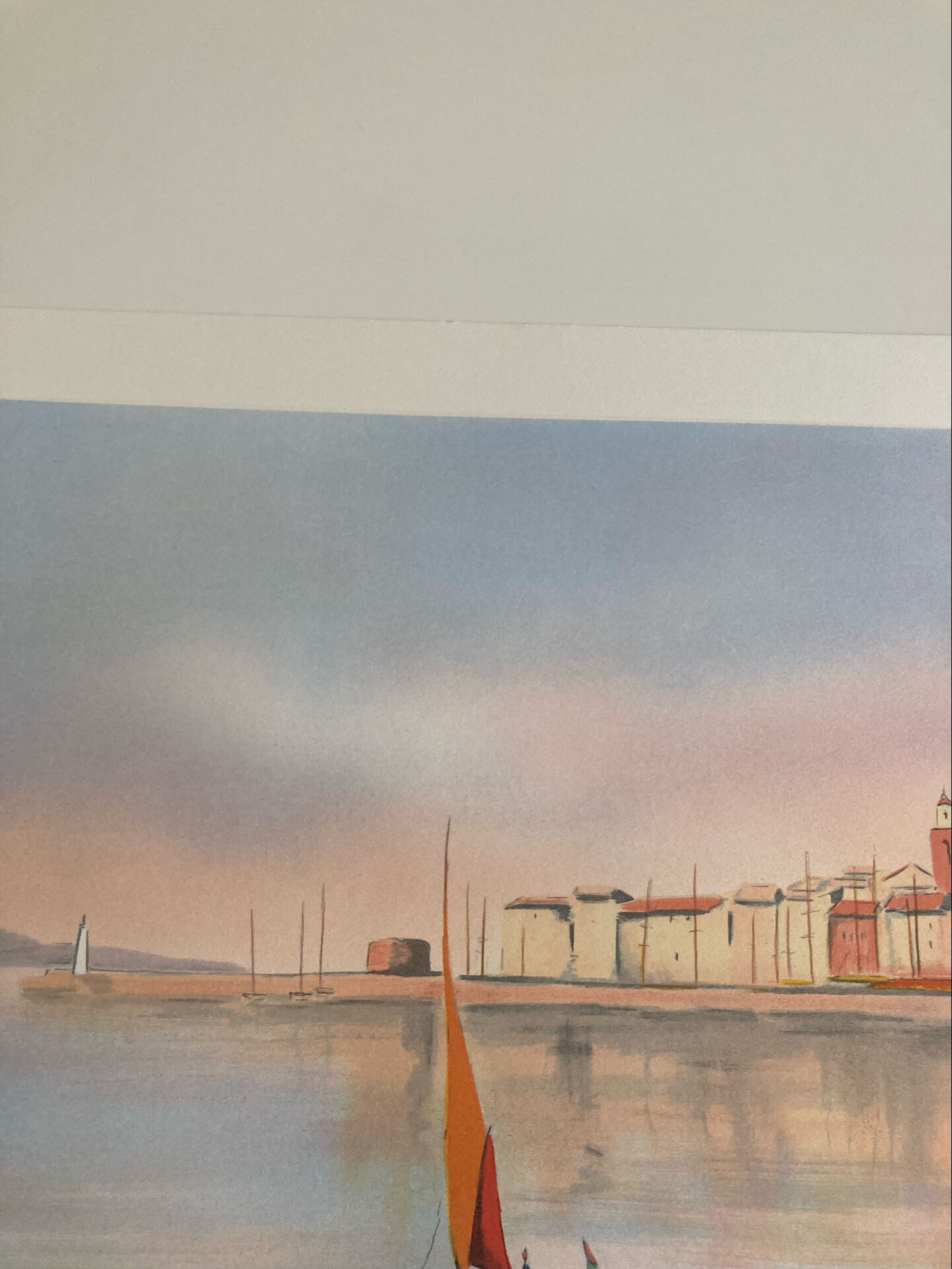 Lithographie signée de l’artiste francais provençal  victor zarou