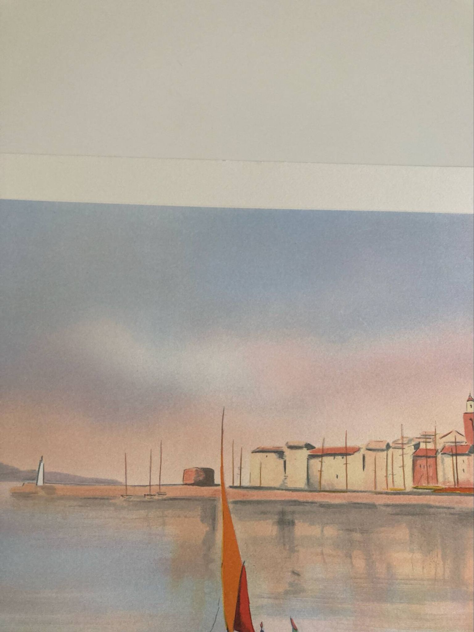Signed lithograph by the Provençal French artist Victor Zarou.