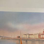 Signed lithograph by the Provençal French artist Victor Zarou.