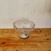 Vintage glass fruit bowl