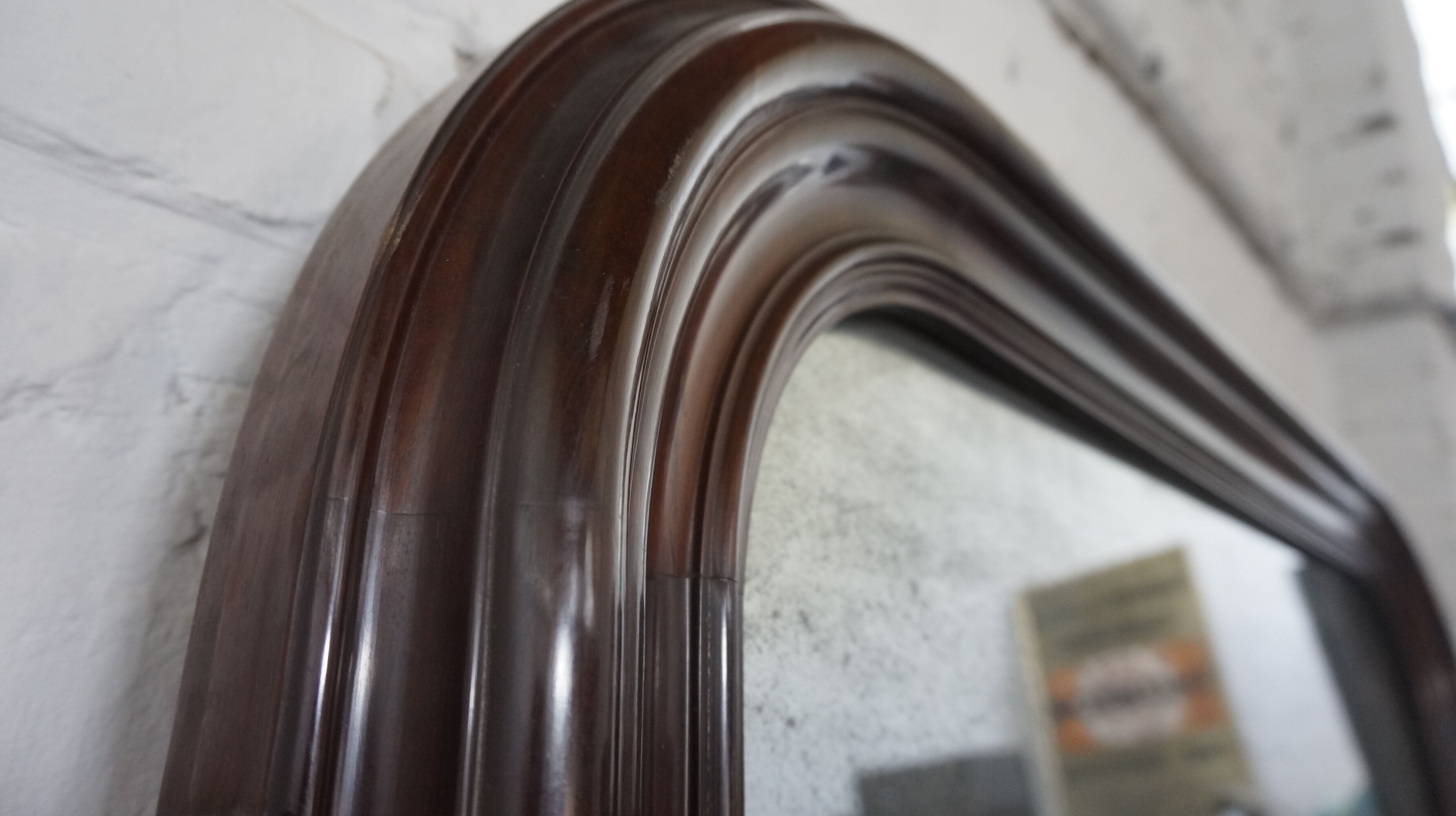 Large mahogany mirror 110x182cm