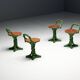 Whimsical Vine Twist Stools, France, Late 20th Century