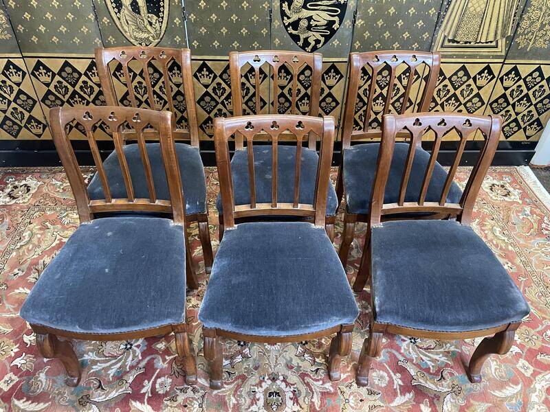 Set of 6 Restoration period chairs
