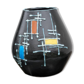 Vase céramique attribué à Vallauris vintage 1960