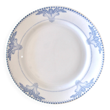 Large 19th century iron earth plates Creil & Montereau "Windsor"