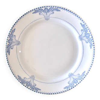 Assiette en terre de fer Creil & Montereau "Windsor", XIXème siècle