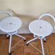 Pair of vintage folding stools "Tubecon" Marinakis, 80s
