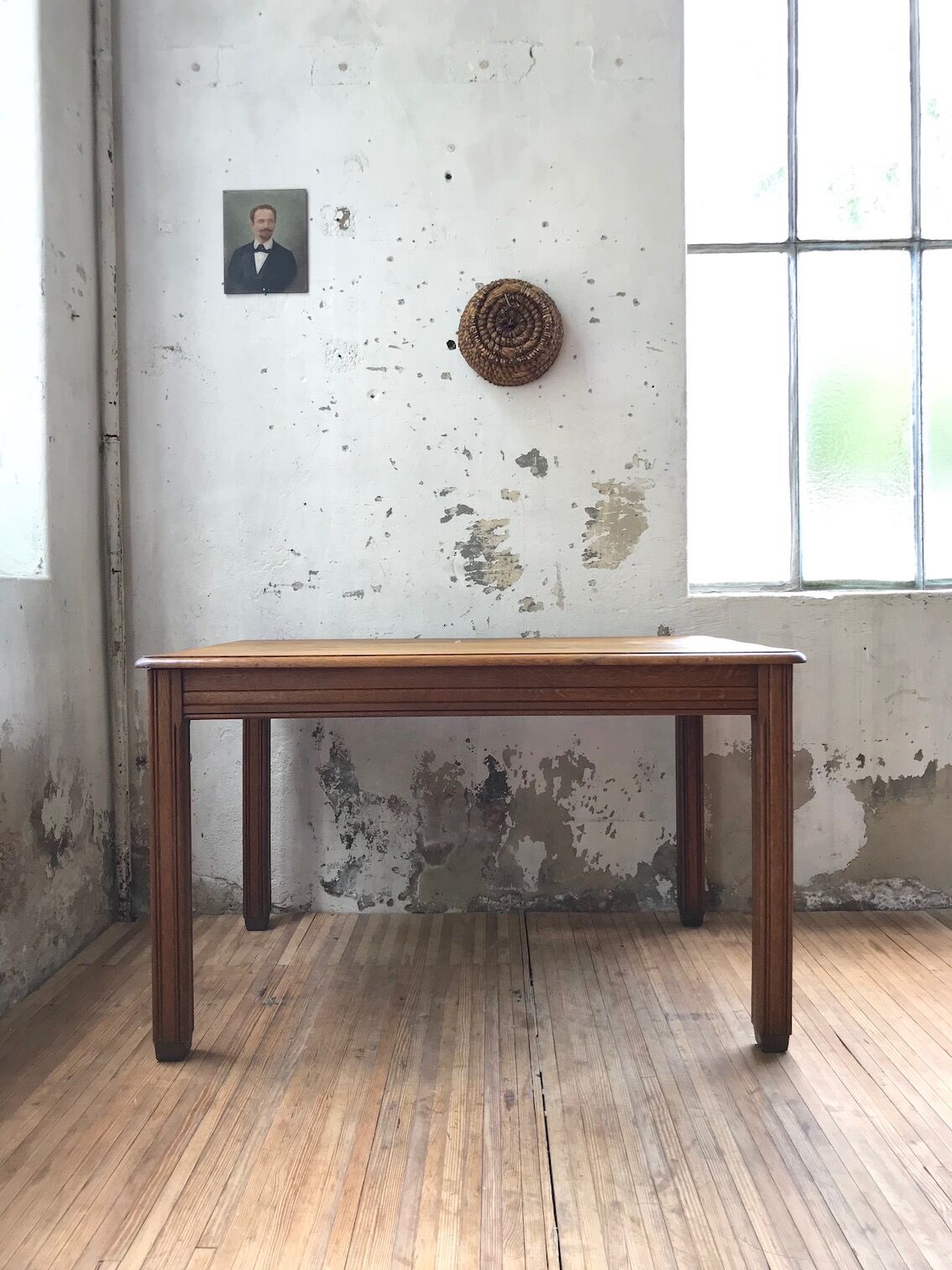 Bistro table in solid oak
