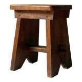 Tabouret / table d'appoint en bois massif