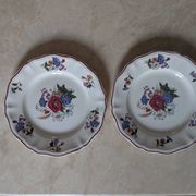 Deux assiettes plates Sarreguemines Agreste