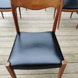 Set of 5 Niels Otto Moller style chairs
