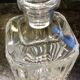 Chiseled crystal carafe with cork