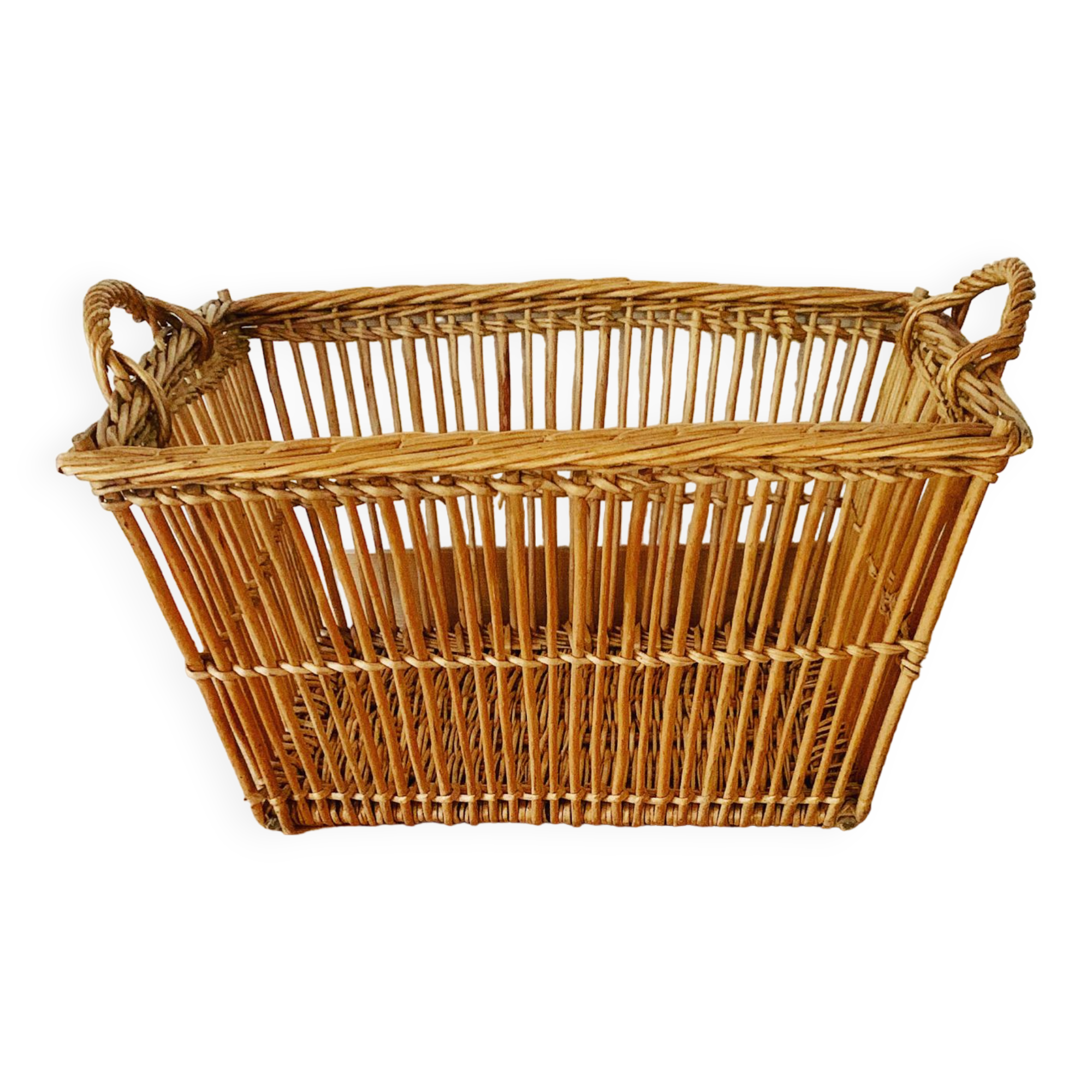 Panière vintage en rotin