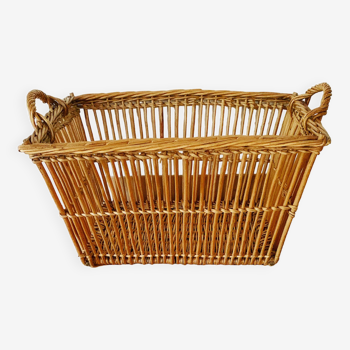 Vintage rattan basket