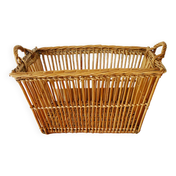 Vintage rattan basket