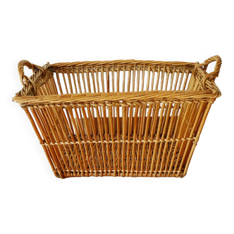 Vintage rattan basket