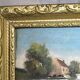 Petit tableau  – Paysage bucolique – Encadrement doré
