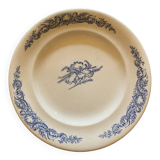 Assiettes plates terre de fer modèle Louis XV