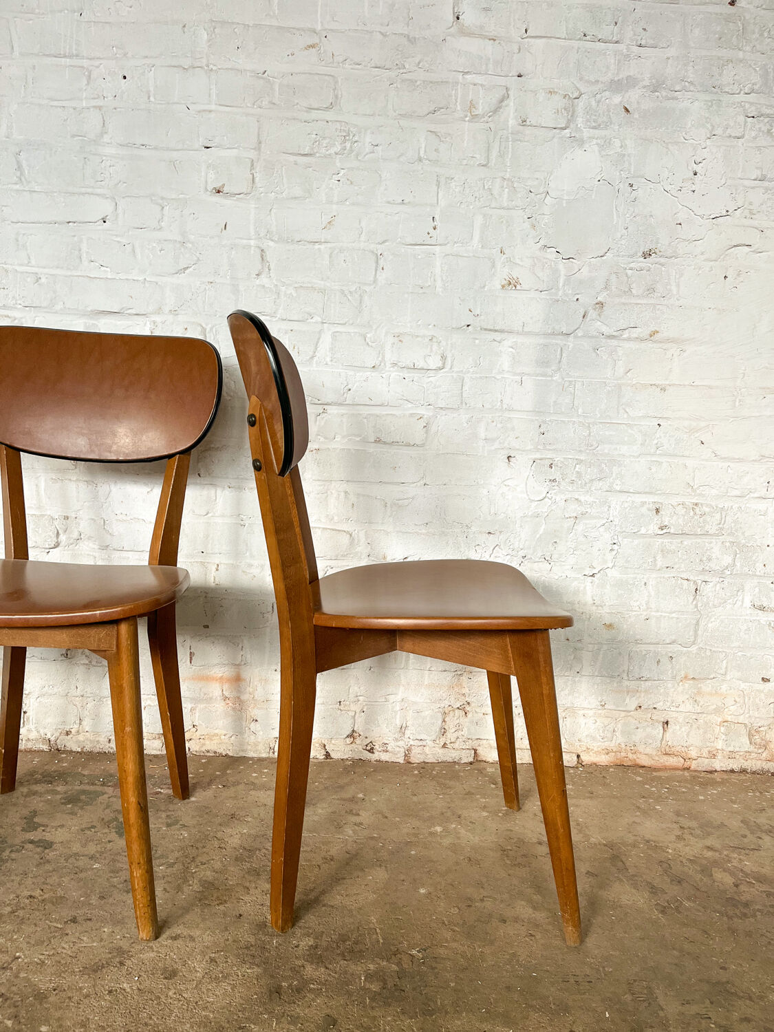 Série de 4 chaises bistrot années 60