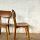 Série de 4 chaises bistrot années 60