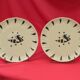 Set of 2 porcelain dessert plates. decor by jean picart le doux.