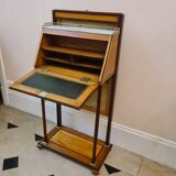 Sloping desk in lemon and amaranth veneer, Louis XVI period