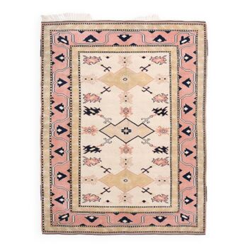 6x8 modern handmade oushak rug, 186x247cm