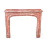 Louis XIV Style Red Marble Fireplace