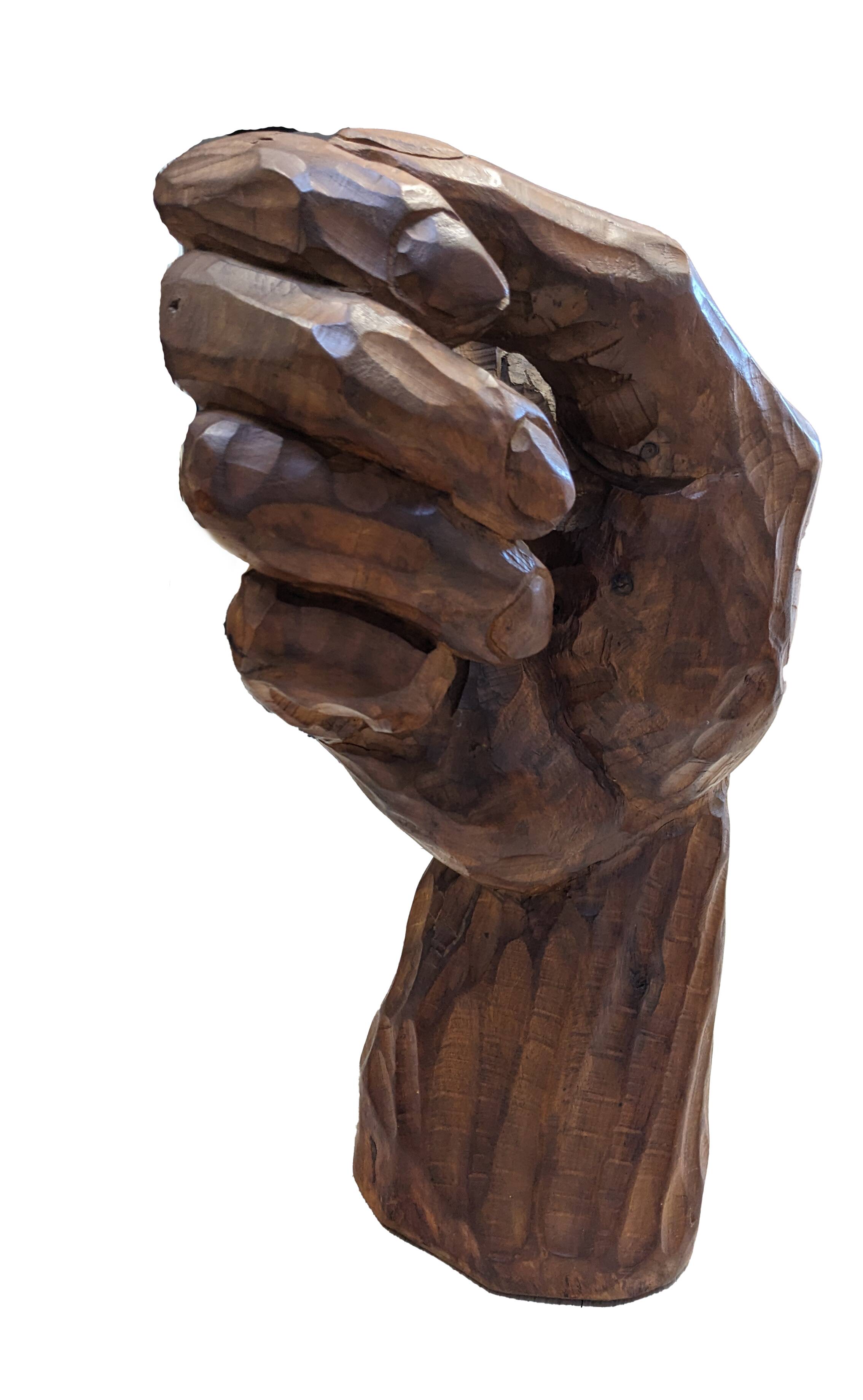 Grande main sculptée - Jean Paul Baurens - Sculpture en bois