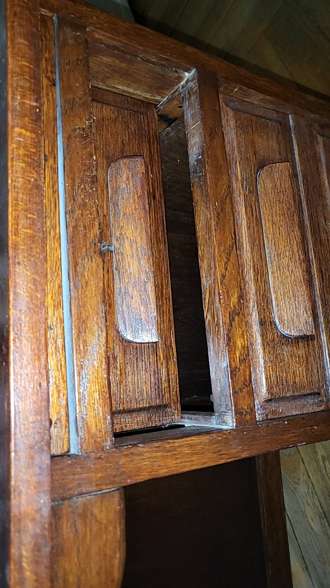 Vintage mahogany school desk