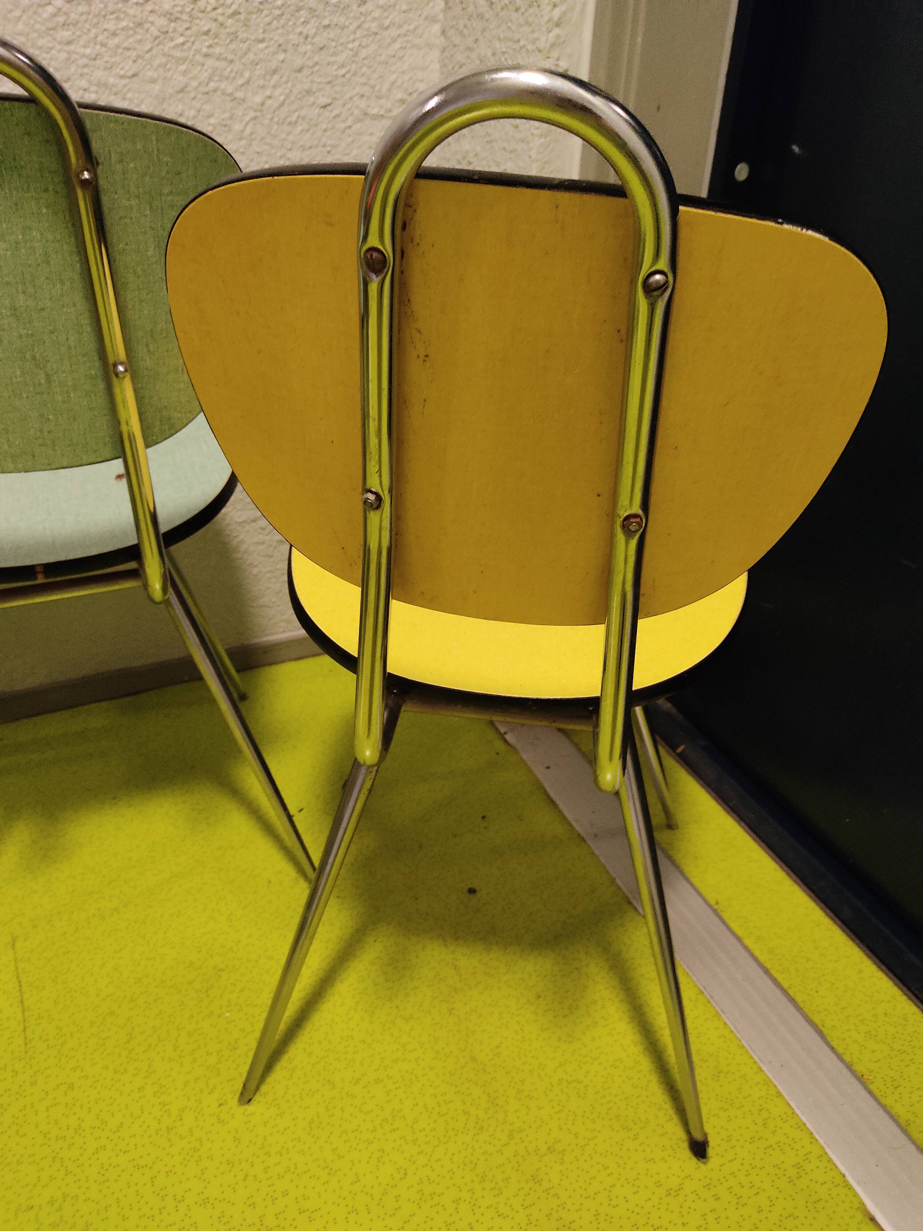 4 chairs formica year 1970