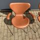 10x Fritz Hansen series 7 Vlinderstoelen in Cognac leather NIEUW!!