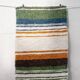 Tapis artisanal tissé main en coton recyclé