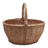 Panier en osier rotin vintage